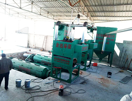 炒灰機使用現(xiàn)場圖